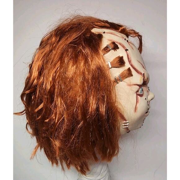 Halloween CURSE OF CHUCKY - SCARRED CHUCKY Latex Mask TOTS Officially Licensed - Picture 11 of 16